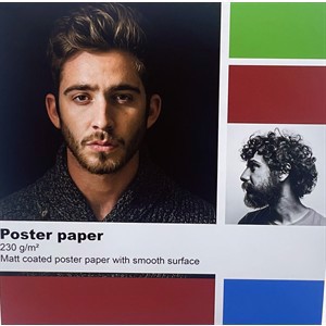 Color Europe Poster paper 230 gram - 44" x 30 méter